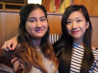 Suman Parmer (left), Nursing Grad Committee co-chair and Kimberly Lo, Nursing Grad Committee member