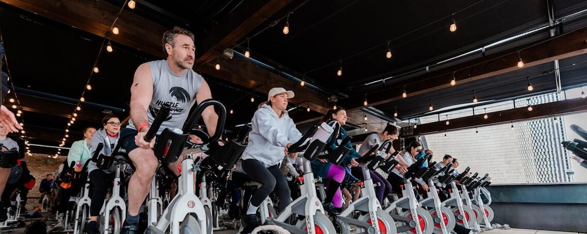 people on bikes