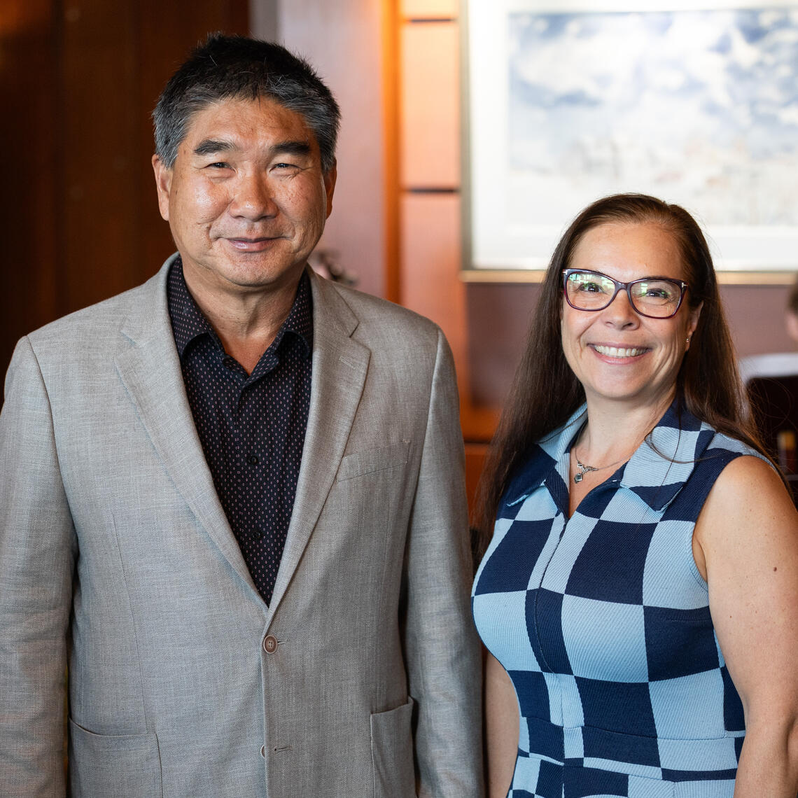 Dr. V Wee Yong and Dr. Sarah Morrow