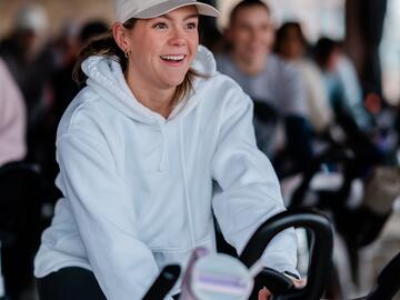 woman on bike